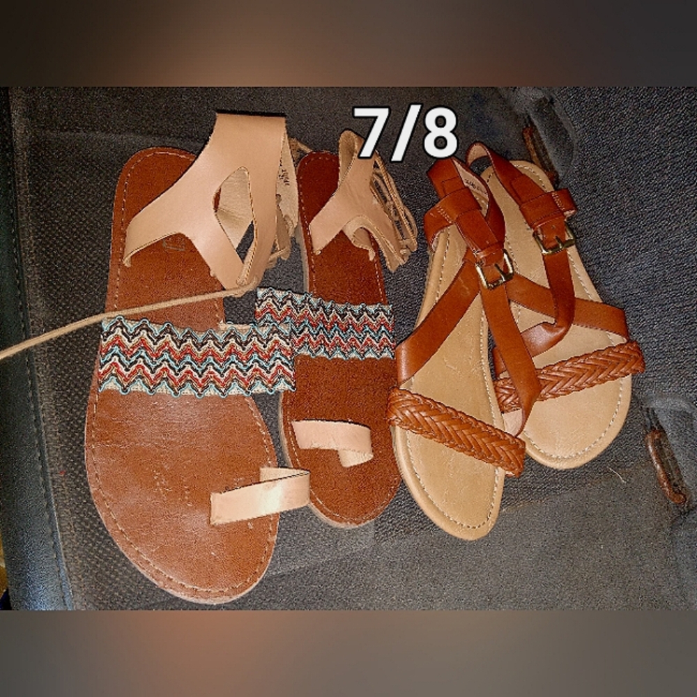 bundle of 2 pairs 7/8 sandles